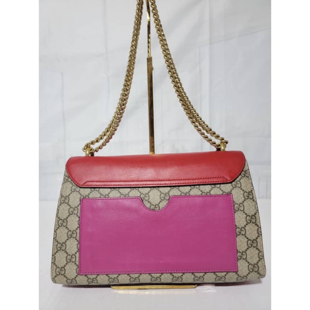 Authentic GUCCI GG Supreme Monogram Calfskin Medium Padlock Shoulder Bag - Picture 6 of 16